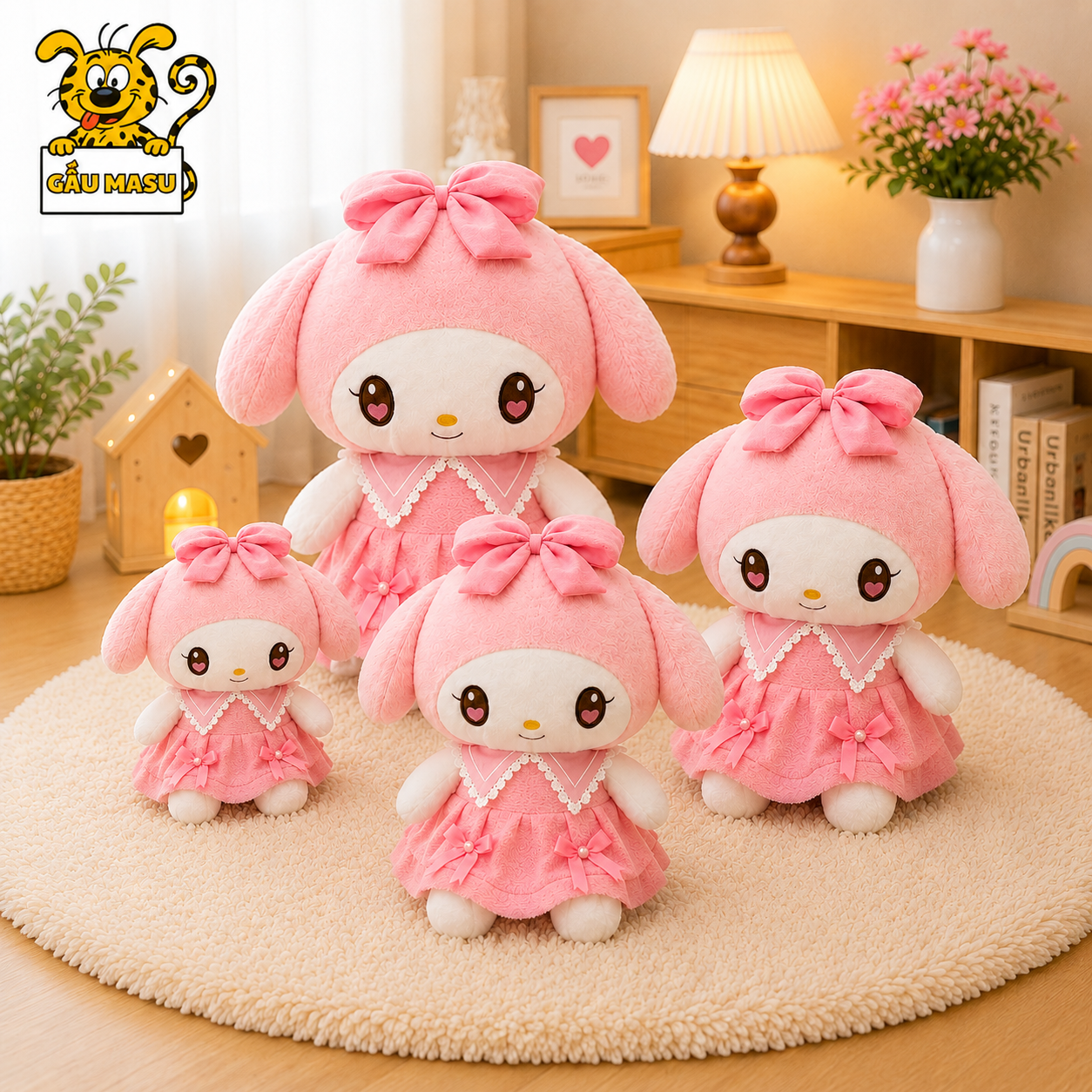 Gấu bông Melody mặc váy