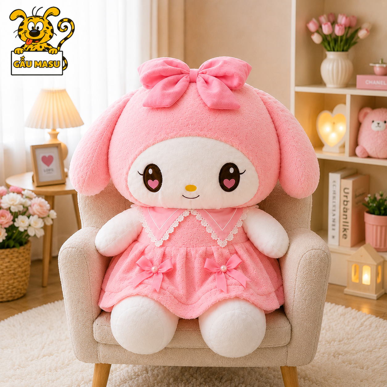 Gấu bông Melody mặc váy