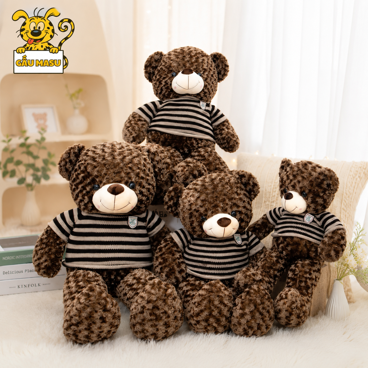 Gấu Bông Teddy Áo Len