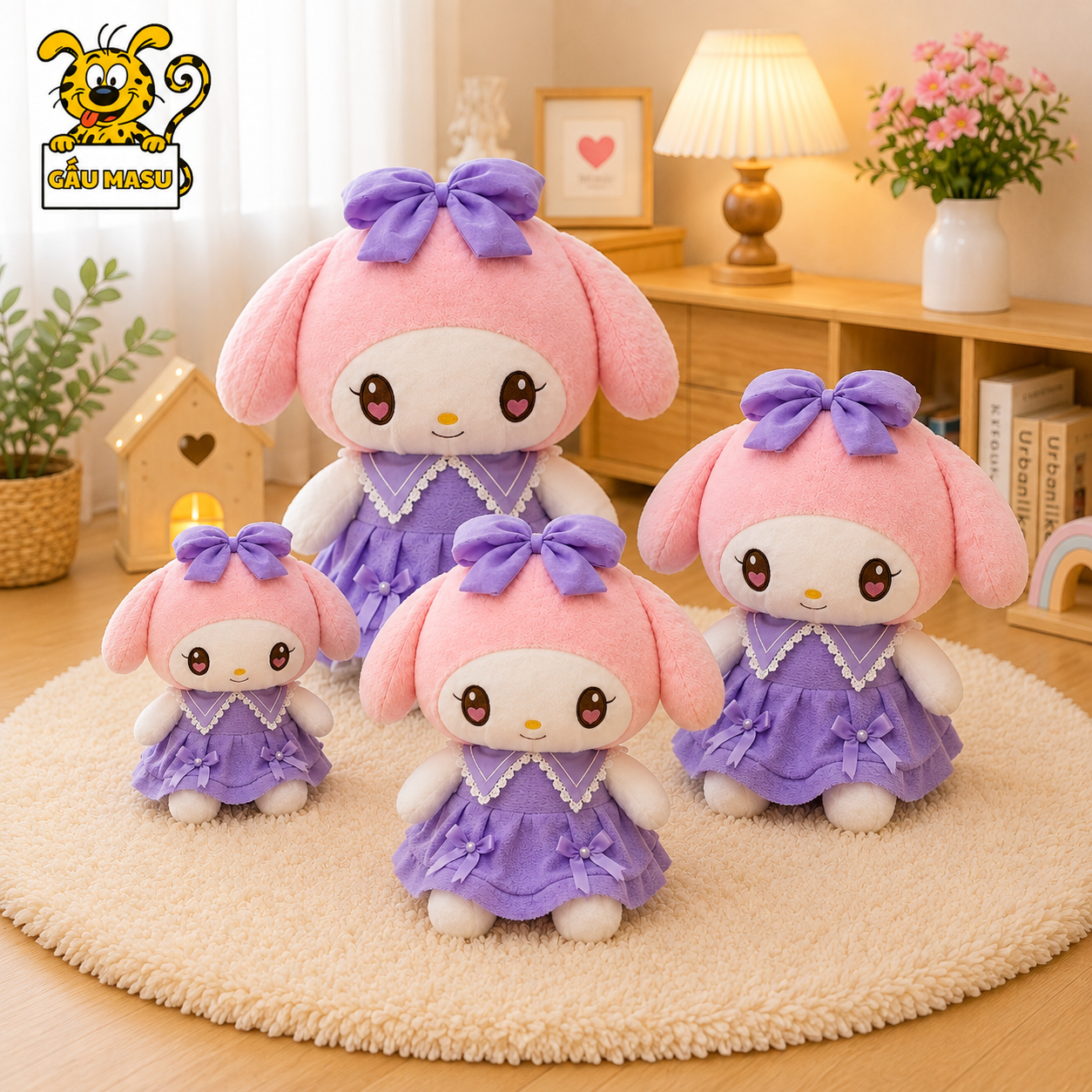 Gấu bông Melody mặc váy
