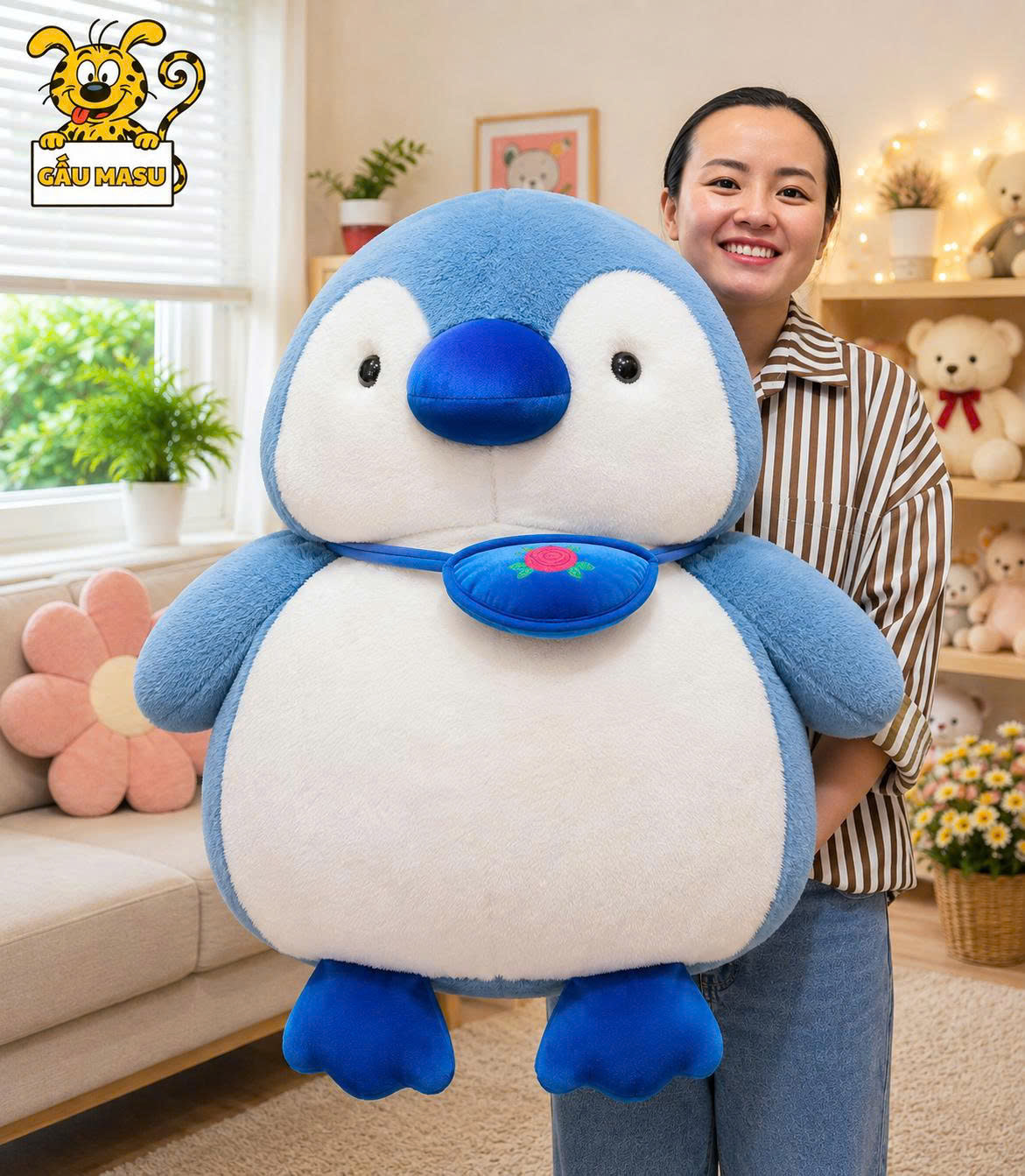 Gấu Bông Chim Cánh Cụt Lông Ngắn