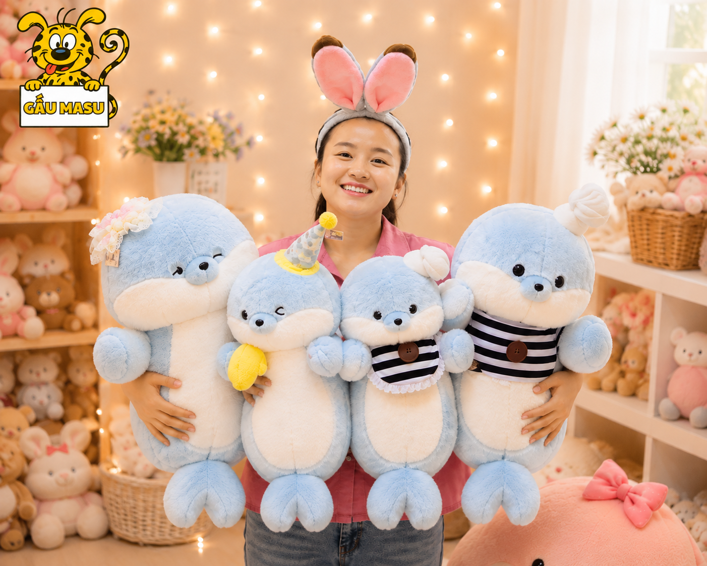 Gấu Bông Hải Ly Đầu Bếp